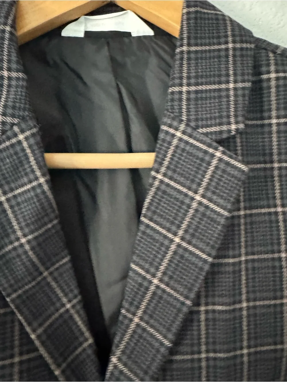 Cat & Jack Charcoal Plaid Kids Blazer